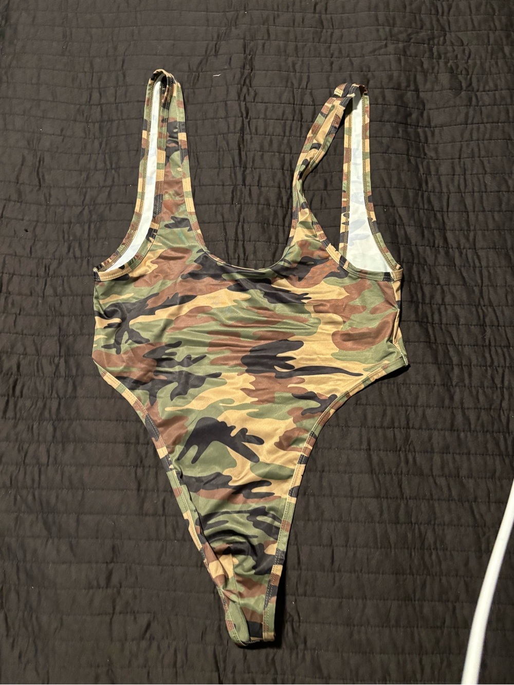 JJ Malibu Men’s Camo Bodysuit- Green/Brown